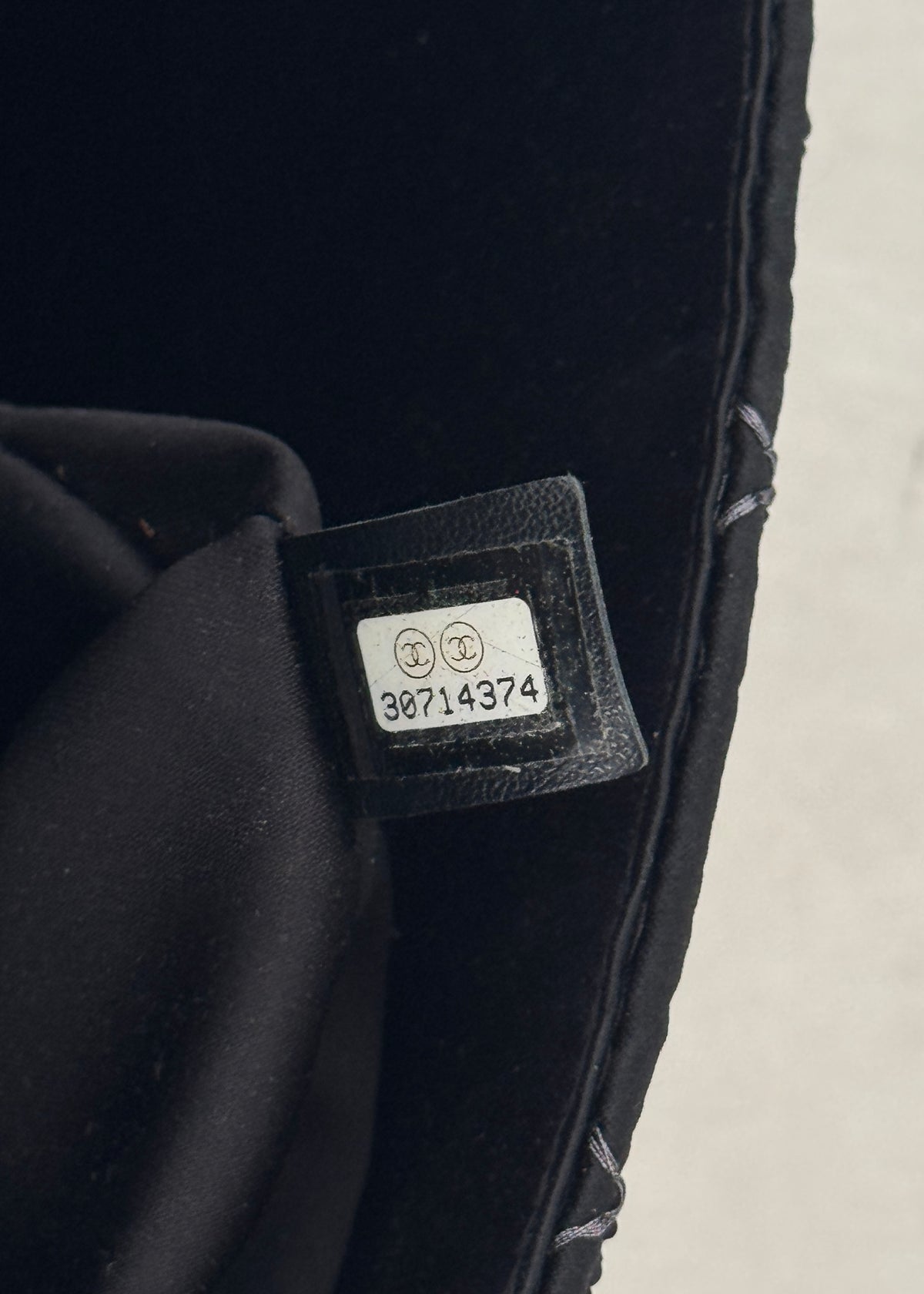 Chanel Sequin Shoulder Bag in Black