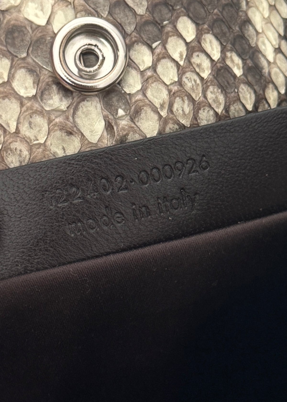 Yves Saint Laurent Python Leather Mombasa