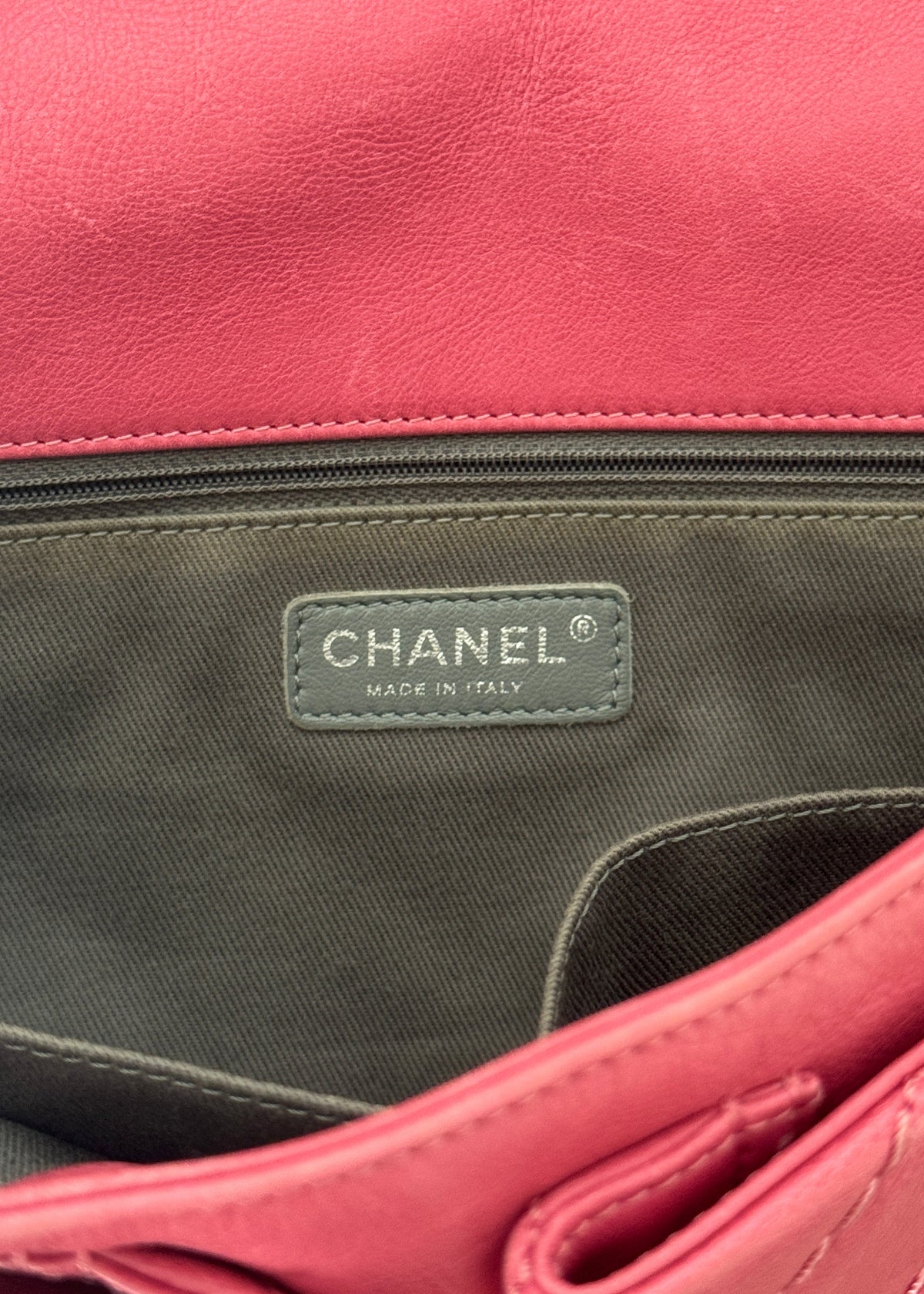 Chanel Double Chain Wild Stitch Shoulder Bag in Pink