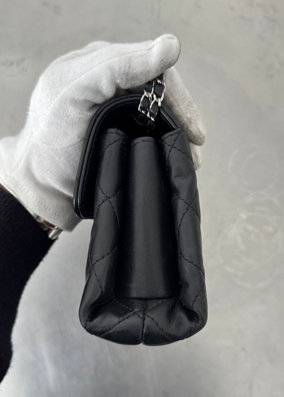 Chanel East West Tri-pocket Shoulder Bag in Black