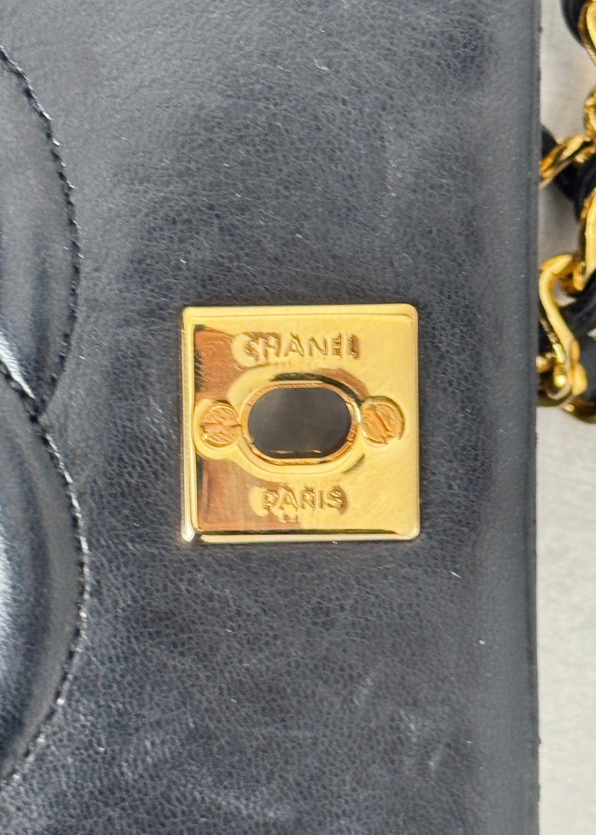 Chanel Mini 24k GHW Classic Single Flap Shoulder Bag in Black