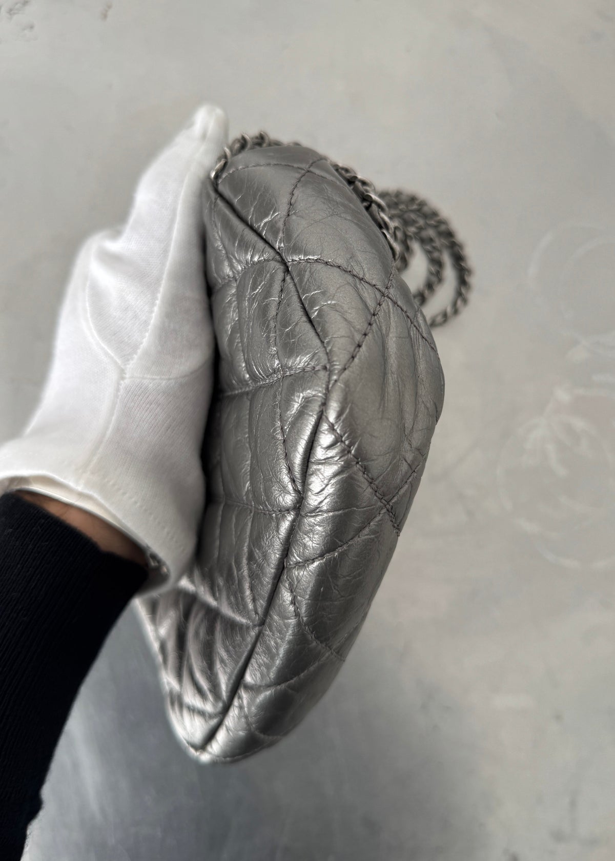 Chanel Chain Around Mini Flap Bag in Silver