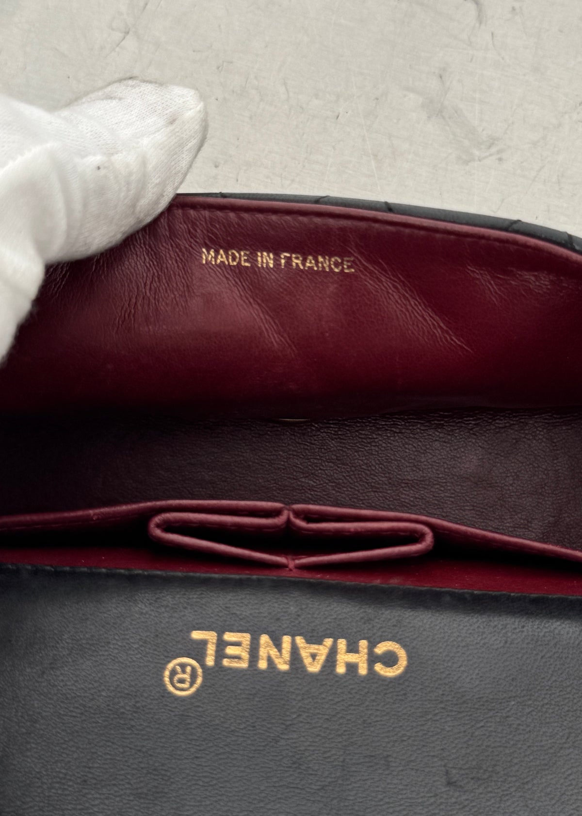 Chanel Mini 24k GHW Classic Single Flap Shoulder Bag in Black