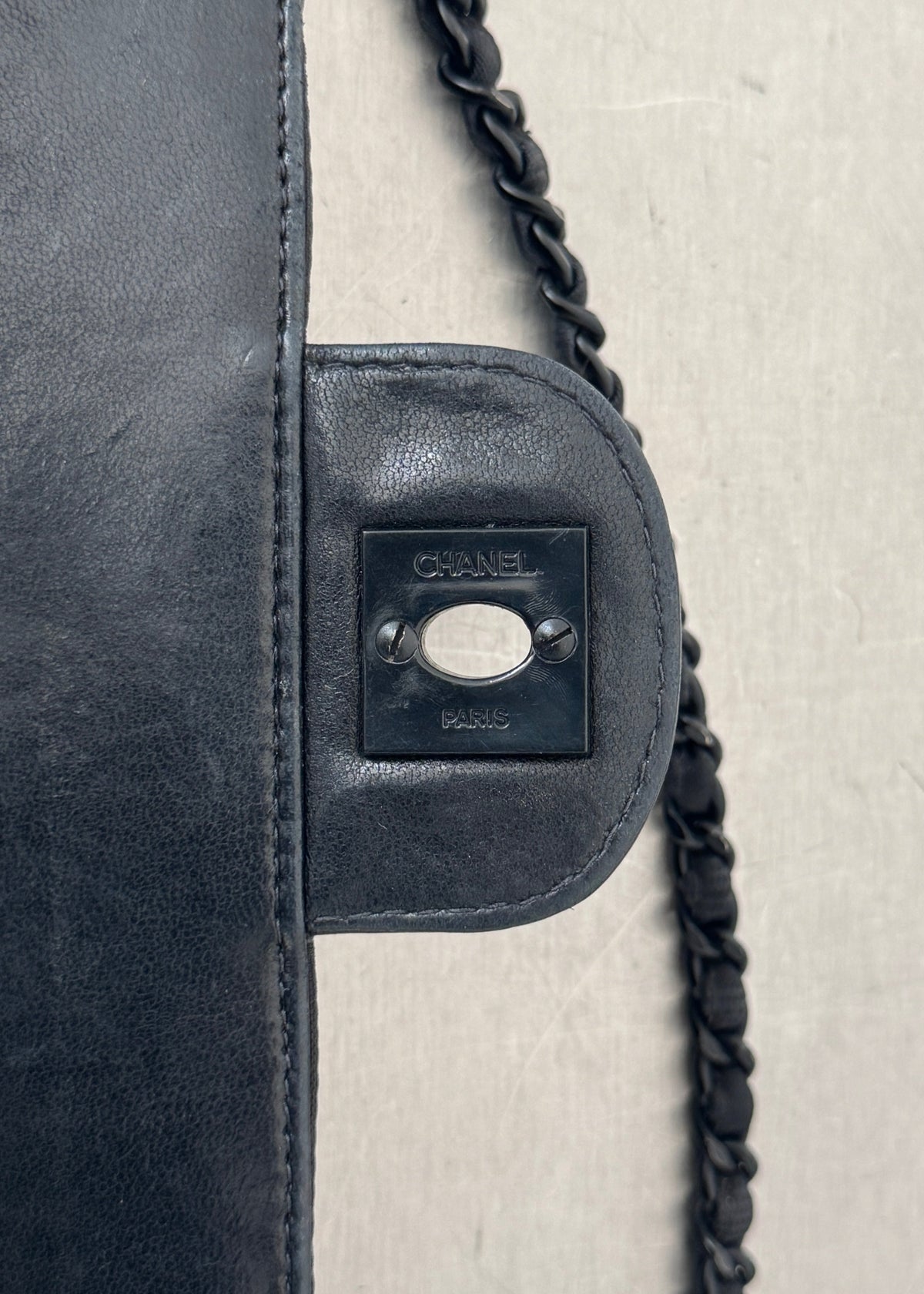 Chanel Jacquard Nylon Travel Line East West Shoulder Bag in Black