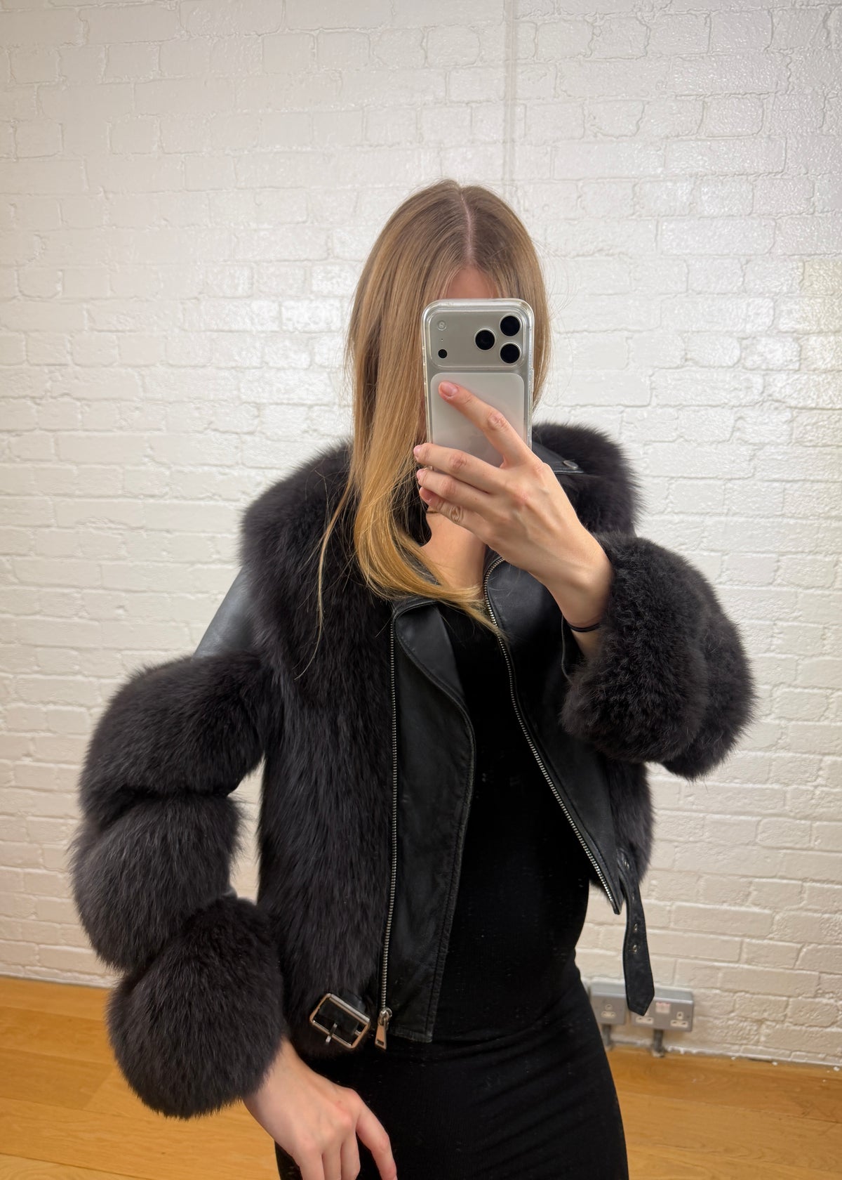 FOX x LEATHER JACKET