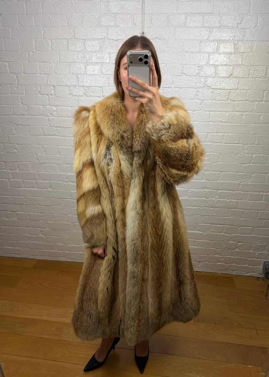 GOLDEN FOX FUR COAT