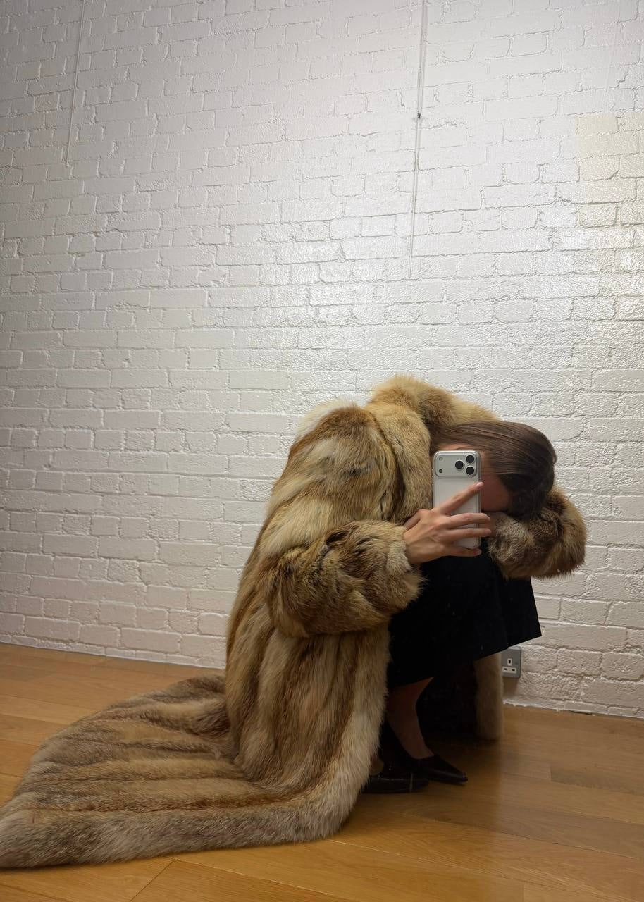 GOLDEN FOX FUR COAT