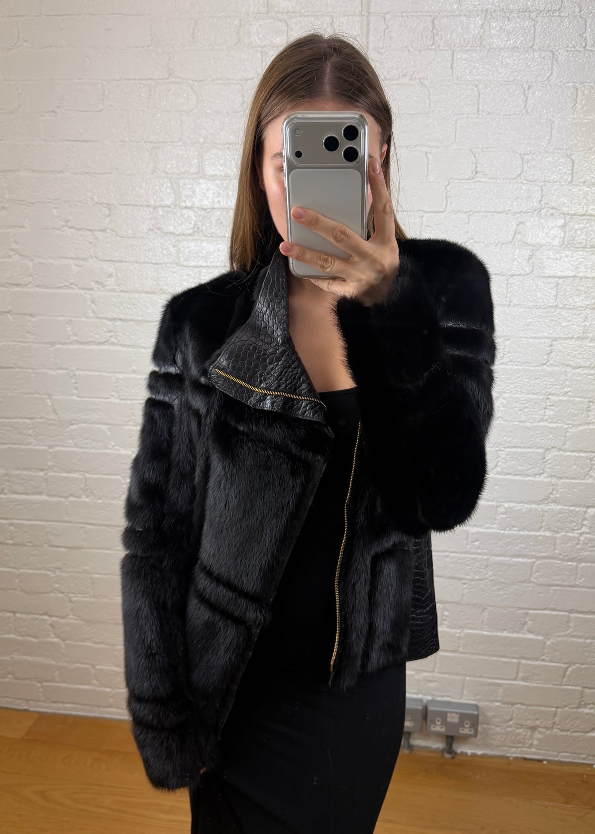 GUCCI MINK x CROCODILE