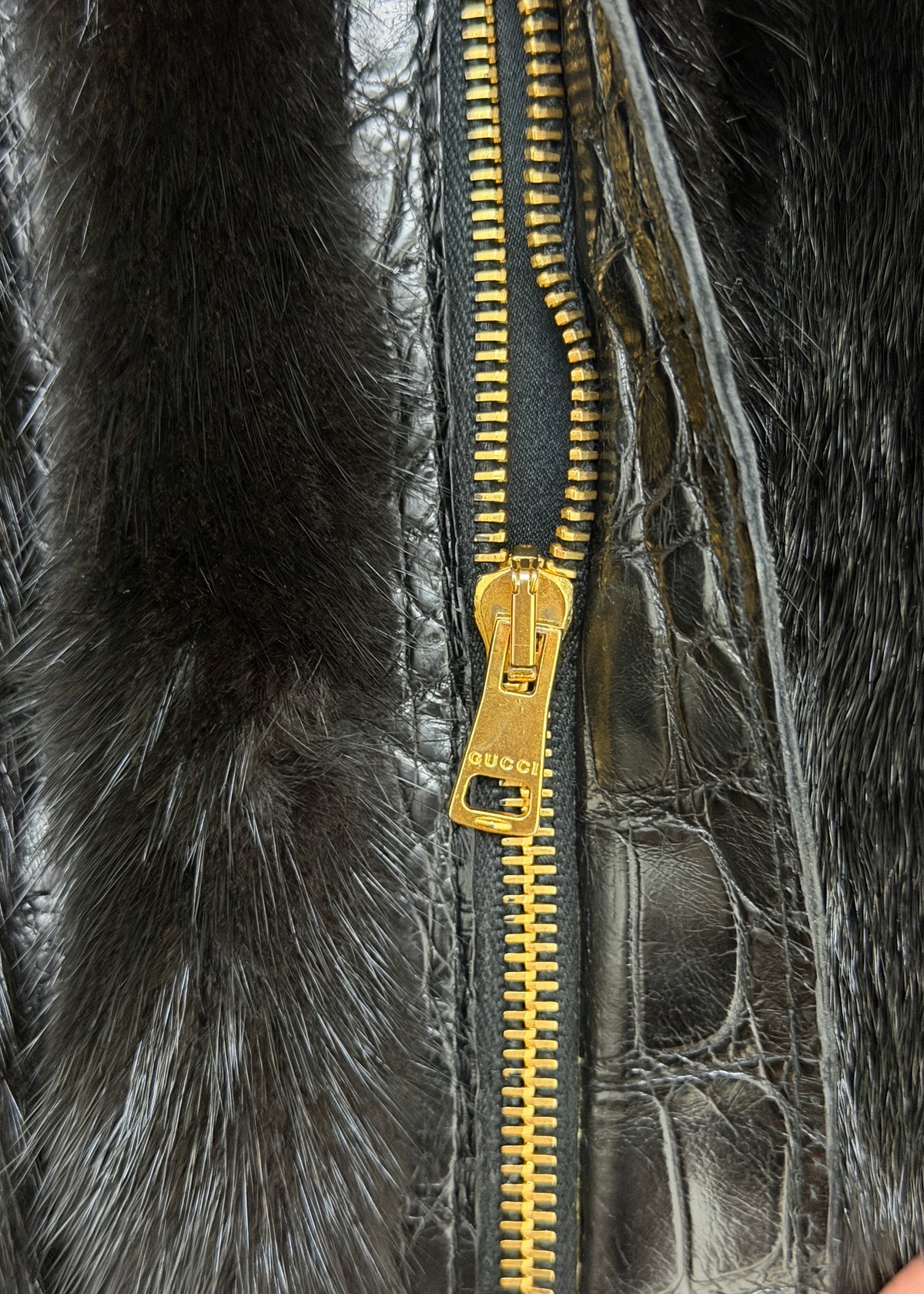 GUCCI MINK x CROCODILE