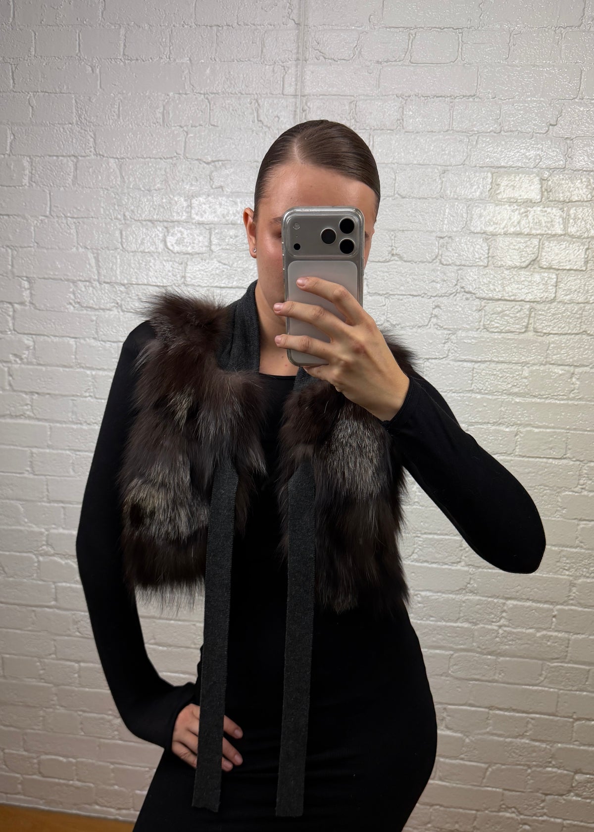 CROPPED FOX GILET