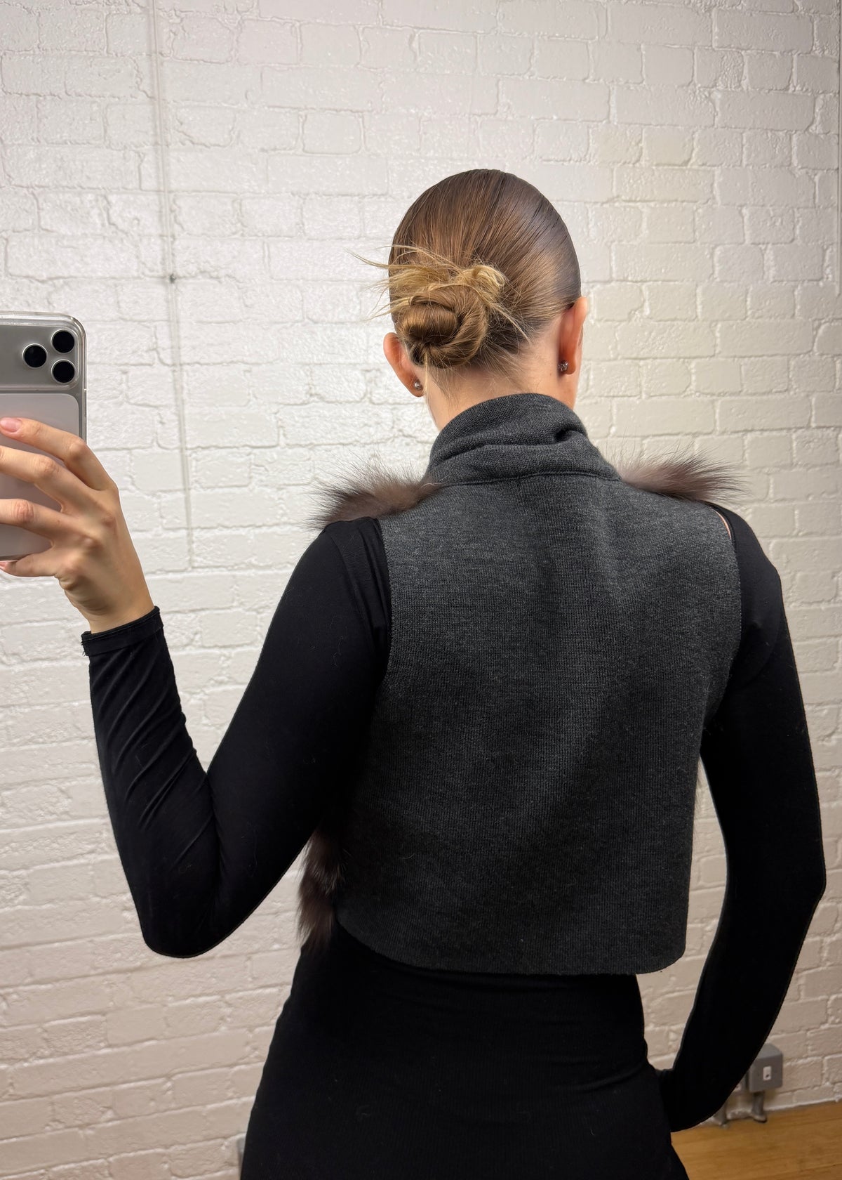 CROPPED FOX GILET